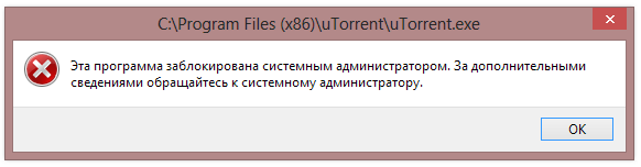 запрет на запуск приложения или программы запрет на запуск приложения или программы