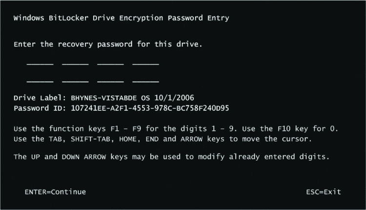 Восстановление BitLocker bitlocker восстановление