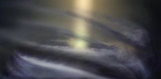 Получено первое изображение слабого закрученного кольца водорода вокруг черной дыры нашей Галактики