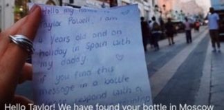В Москве-реке нашли бутылку с посланием из Испании