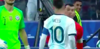 Месси удалили с поля в последнем матче на Кубке Америки