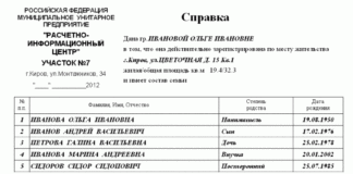 Как получить справку о составе семьи