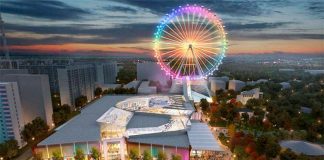 Новое колесо обозрения Солнце Москвы