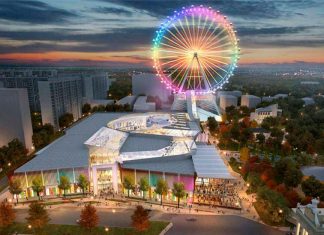 Новое колесо обозрения Солнце Москвы