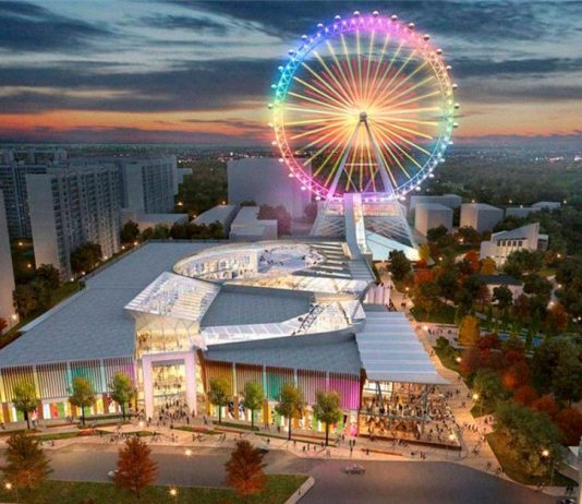 Новое колесо обозрения Солнце Москвы