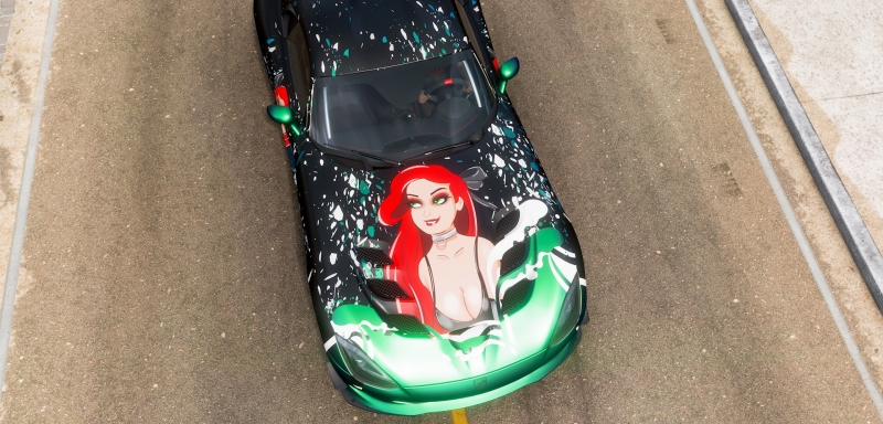 Игрока забанили в Forza Horizon 5 на 8000 лет за арты с девушками на машинах