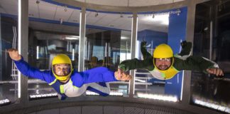 Полет в аэротрубе: отдых для любителей экстрима