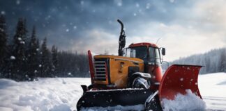 Как убирать снег во дворе