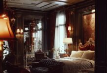 Романтичная атмосфера в гостиничном номере для новобрачных