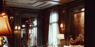 Романтичная атмосфера в гостиничном номере для новобрачных