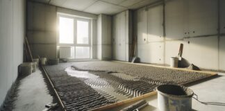 Автоматизированная полусухая стяжка пола: преимущества и особенности